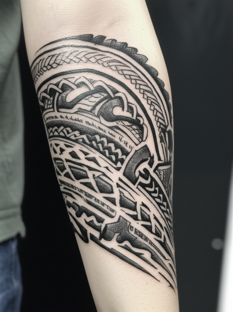 Blackwork tattoo style
