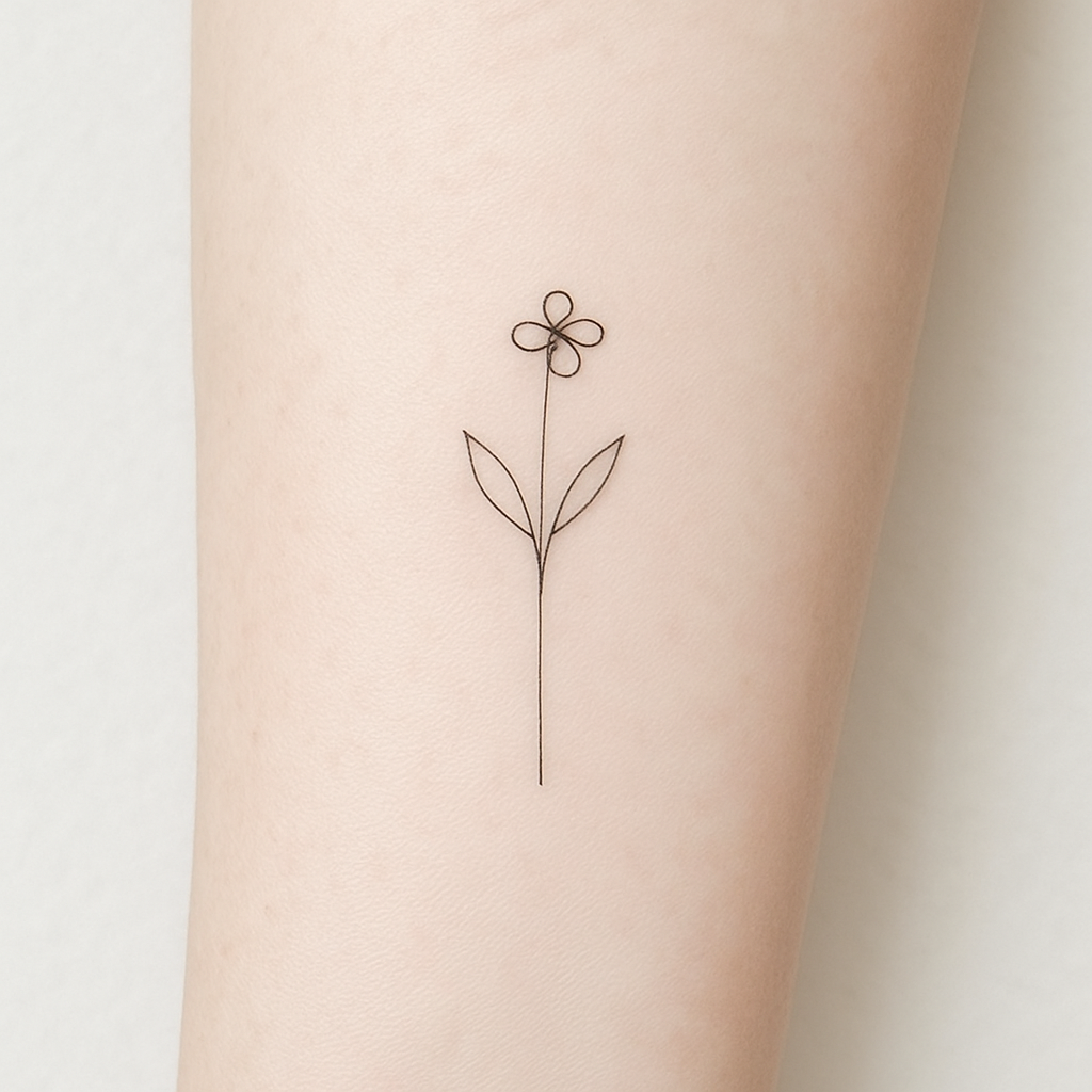 Minimalist tattoo style